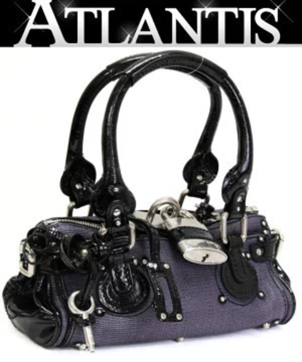 Chloe Paddington Handbag Enamel Purple